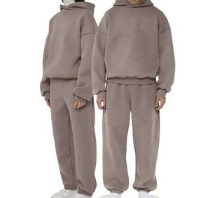 Conjunto de Sudadera con Capucha y Pantalones Deportivos de Algodón 100% para Invierno, Unisex, Personalizable en Color y Talla, Resistente al Viento - Product Image 5