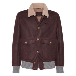 Chaquetas de Motocicleta de Piel de Oveja Transpirables, Impermeables y de Secado Rápido para Hombre, Chaquetas de Cuero a la Moda para Otoño e Invierno con Cuello Alto y Logotipo Frontal - Product Image 1