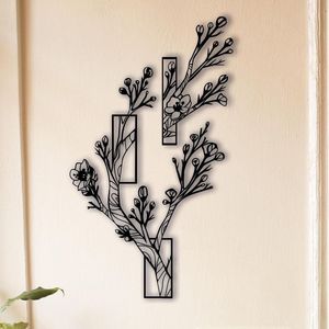 Décoration murale élégante en métal, idéale pour la décoration intérieure moderne, au look artistique et de qualité supérieure. - Product Image 6