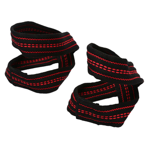 Correas de Levantamiento de Pesas en Forma de 8, de Algodón Azul y Neopreno Ecológico, Ajustables, Antideslizantes, para Entrenamiento en Gimnasio, Resistentes - Product Image 5