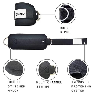 Heavy Duty <b>Ankle</b> Straps for Cable Machine Neoprene Padded Gym Lifting Straps for Leg Workouts Glutes Training Wholesale - Product Image 3