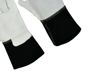 Guantes de Trabajo Estériles Canadienses al por Mayor, de 11 oz y 10 Pulgadas, Negros y Blancos, de Alta Visibilidad, para Uso General - Product Image 4