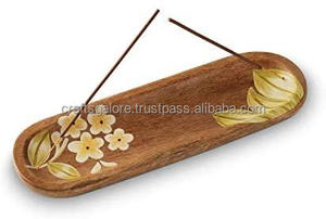 Brûleur d'encens en bois fabriqué à la main de l'artisanat exquis de l'Inde encens en gros à vendre en vrac - Product Image 6