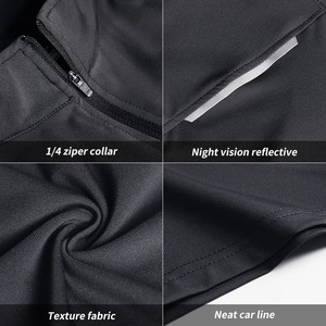 T-shirt de sport pour homme à manches courtes, col en V, fermeture éclair quart de tour, séchage rapide, personnalisé, écologique, orné de strass, coupe classique - Product Image 5