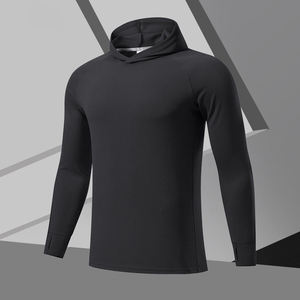 Sudadera con capucha para hombre, de manga larga, para invierno, para gimnasio, para culturismo, con logotipo personalizado en relieve. - Product Image 1