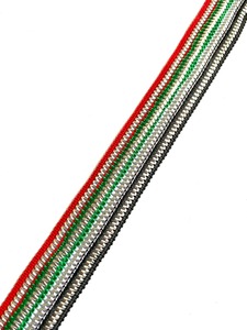 Encaje Elástico Personalizado de 1.2cm con Lentejuelas y Diseño Paisley, Ecológico, de Mezcla de Poliéster, en Colores de Moda, para Zapatos, Bolsos y Disfraces - Product Image 5