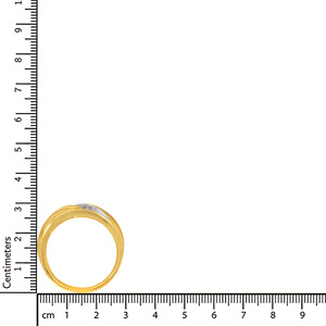 Bague de mariage en or jaune pour homme, sertie de trois diamants, bijoux fins sur mesure, fournisseur de bijoux de luxe - Product Image 4
