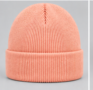 Custom Winter Beanie Hat Knitted Cuffed <b>Cap</b> With Embroidery Logo For Men Women Kids Warm Ribbed <b>Plain</b> Toque Autumn Casual - Product Image 3