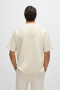 Wholesale Custom Men's Oversized T-<b>Shirts</b> Solid Color <b>100</b>% Cotton/<b>Polyester</b> Fabric Weight Street Wear With OEM Service - Product Image 4