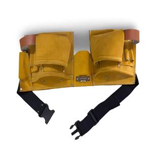 Export Quality Suede <b>Leather</b> <b>Tool</b> Pouch Bag Heavy Duty Storage Solution for <b>Tool</b> Management And Construction Professionals - Product Image 3