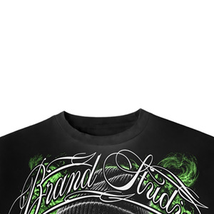 Men's Long Sleeve Crop <b>Top</b> <b>Skull</b> Money Print Streetwear Oversized O-Neck Knitted Polyester T-Shirt - Product Image 4