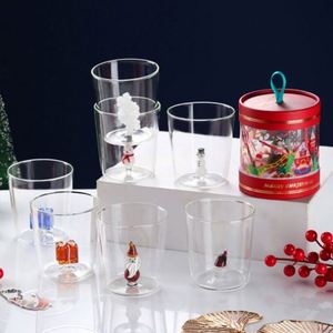 Gobelet en verre simple et mignon en forme de dessin animé 3D pour la maison, à paroi simple, pour jus et boissons froides, en verre borosilicate de haute qualité - Product Image 1