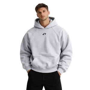 Sudadera con Capucha de Lujo para Hombre, Color Gris, Personalizada, de Algodón y Felpa, con Logotipo Minimalista, Estilo Urbano, Sudadera Gruesa para Hombre, Proveedor - Product Image 2