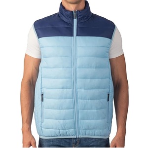 New Design Two Tone Puffer Vest Lightweight Sleeveless <b>Jacket</b> for <b>Men</b> Custom Made Puffer Bubble Parka <b>Jackets</b> - Product Image 5