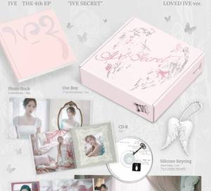 Cuarto EP de IVE, IVE SECRET (Versión LOVED IVE) Llavero Coleccionable del Grupo Idol Coreano, Álbum Oficial, CD de Música Pop, Tarjeta con Foto Gratis - Product Image 3