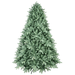 Albero di Natale Artificiale Premium Blu-Verde da 180 cm, 1878 Rami Misti in PE/PVC, Punte Realistiche con Filo di Memoria e Filo di Ferro, Foglie Incernierate - Product Image 1