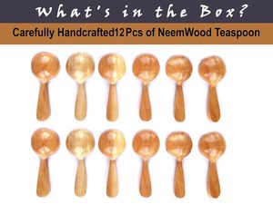 Cuchara de Té de Madera Hecha a Mano, Cuchara Rústica para Especias y Azúcar, Suministro Global de Exportación al por Mayor - Product Image 3