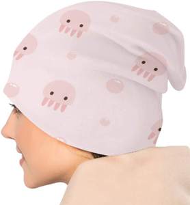 Bonnets en laine jacquard style dessin animé chic pour femmes, 100 % coton, broderie personnalisée, vente en gros sur mesure - Product Image 4