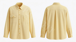 Camisa de Vestir de Manga Larga a Rayas con Diseño Personalizado Transpirable, Camisa de Trabajo con Botones, Mezcla de Algodón, Corte Entallado, Camisa de Vestir Formal - Product Image 6