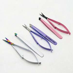 Professional Eyebrow Tweezers Hair <b>Trimmer</b> Scissors Set Stainless Steel Powder Coated Custom Durable Lightweight Washable Modern - Product Image 1