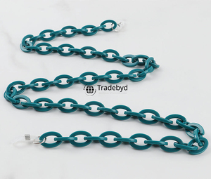 resin chain stylish trendy handmade necklace colorful fashion jewelry lightweight durable accessory for women girls Tradebyd - Product Image 5