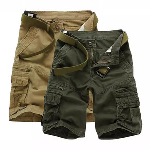 Shorts cargo streetwear hip-hop personnalisés en denim pour hommes, jeans baggy déchirés, shorts personnalisés OEM de haute qualité, streetwear décontracté - Product Image 1