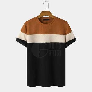 Camisetas Deportivas con Cuello Redondo y Logotipo Personalizado Ringer para Adultos, Servicio OEM, Camisetas de Manga Corta para Hombre de Verano - Product Image 1