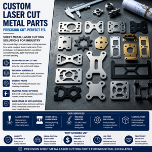 Découpe laser de tôles de haute précision |   Fabricant de fabrication métallique OEM - Product Image 1