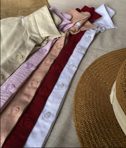 Camisa de lino mezclada que no se decolora, sin encogimiento de la fábrica del fabricante de Vietnam OEM ODM - Product Image 5