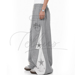 Pantalones Casuales de Lona para Mujer, Estilo Holgado, con Cintura Elástica, Transpirables, con Bolsillos, Tipo Baggy - Product Image 2