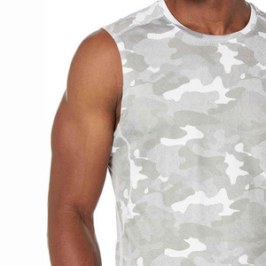 Camiseta sin mangas de algodón ligero de alta calidad para hombre, transpirable, suave, con cuello redondo, para gimnasio, fitness, informal, para verano - Product Image 4
