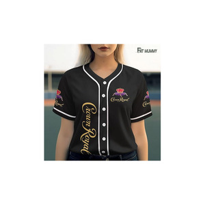 T-shirt de baseball ABRA SPORTS pour homme, col en V, style vintage, jersey boutonné, manches courtes, respirant, séchage rapide - Product Image 6