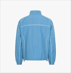 Ensemble coupe-vent en nylon hautement personnalisable unisexe avec fermeture éclair, blocs de couleur, capuche, toutes tailles, imperméable, imprimé, pour le printemps et le travail - Product Image 4