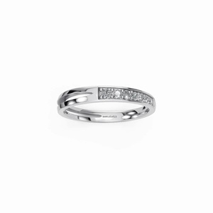 Anillo de Boda Clásico con Diamantes Cultivados en Laboratorio, Engaste de Canal, para Hombre y Mujer, Oro 10K/14K/18K, Plata 925/935 - Aniversario, Compromiso - Product Image 3