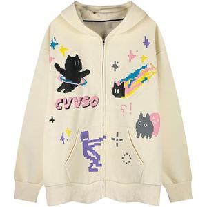 Sweat-shirt d'hiver coupe moderne pour hommes 100% Polyester de haute qualité polaire professionnelle lourde couleur unie à capuche coupe-vent - Product Image 1