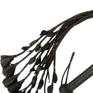 Cowhide Leather Flogger with Soft Tipped Falls <b>for</b> Sensual and Light Impact Play - Product Image 2