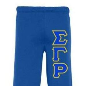 Pantalones Deportivos con Letras Sigma Gamma Rho Azules para Mujer, Pantalones Casuales de Chándal, Ropa de la Hermandad Griega, Pantalones Deportivos de Felpa - Product Image 4