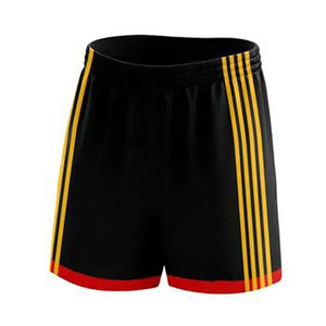 Shorts de sport décontractés pour hommes, imprimés sur mesure, en polyester et coton, respirants, séchage rapide, taille mi-haute, motif uni, écologiques - Product Image 5