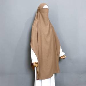 Safamedina Hijab Khimar Français Traditionnel Musulman Élégant et Modeste en Polyester Crincle Airflow à Manches Longues pour Femmes - Product Image 2