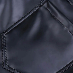 Genuine <b>Leather</b> <b>Pants</b> Classic Straight Fit High Lightweight Casual Soft Lining Comfortable Everyday Fashion Wear Durable Design - Product Image 6