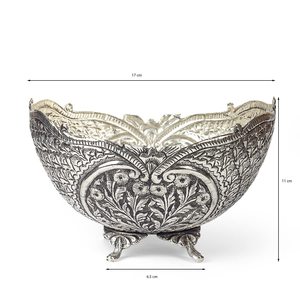 Frutero con Diseño Floral y Adorno de Loro, Tazón Decorativo para Servir Dulces, para Decoración de Mesa de Comedor y Cocina - Product Image 3