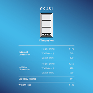 Banking & Financial Safe Fireproof Steel Size Large Ultra Heavy Duty Safe with 4-Wheel Combination Lock CX-481 - Product Image 2