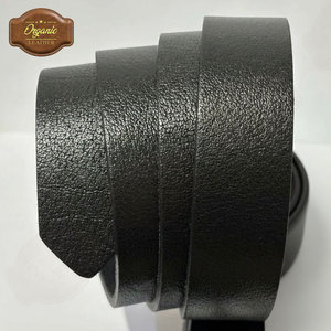 Cinturón de cuero negro de grano completo 100% puro, sin desgaste ni grietas, ideal para pantalones de vestir, vaqueros y ropa de oficina. - Product Image 5