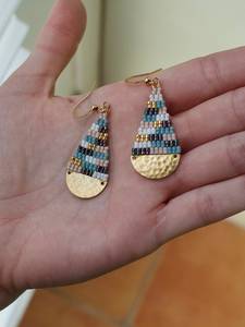 2026 Hot Selling Geometric Beaded Gold Brass Beaded <b>Drop</b> Earrings Women's Bohemia Style Bronze Plated Fashion Jewelry By UO - Product Image 4