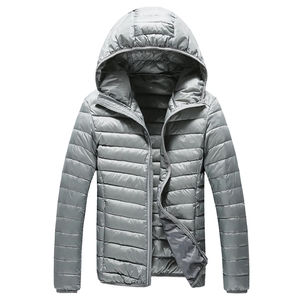 Wholesale Windproof Puffer <b>Jacket</b> with Fleece Hood Custom Outdoor Winter <b>Jacket</b> Men Cheap Price Coat for Cold Weather - Product Image 1