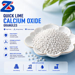 Granulés de chaux vive hautement réactifs Oxyde de calcium CaO 2–6 mm pour l'exploitation minière, le traitement des minerais et la fabrication de l'acier - Product Image 2