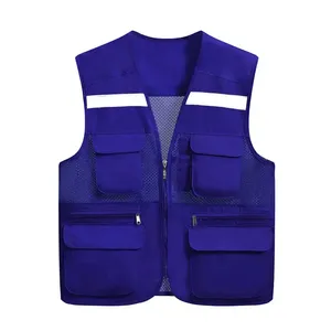 Gilet de sécurité personnalisé en gros, durable et lumineux, avec bande réfléchissante, améliore la visibilité dans toutes les conditions - Product Image 3