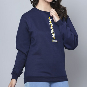 Sweat-shirt tendance urbain pour femme, personnalisable avec logo, en coton vierge, veste de mode streetwear professionnelle, nouvelle collection 2026 - Product Image 4