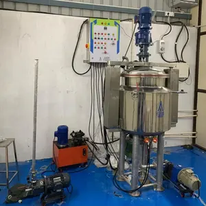 Mezclador homogeneizador de línea de fabricación de ungüento automático con recipientes de almacenamiento y transferencia - Product Image 3