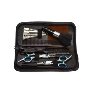 6 Piece Barber Tool Set Hair Cutting <b>Scissors</b> Thinning Shears Comb Salon Kit with Zipper Case - Product Image 3